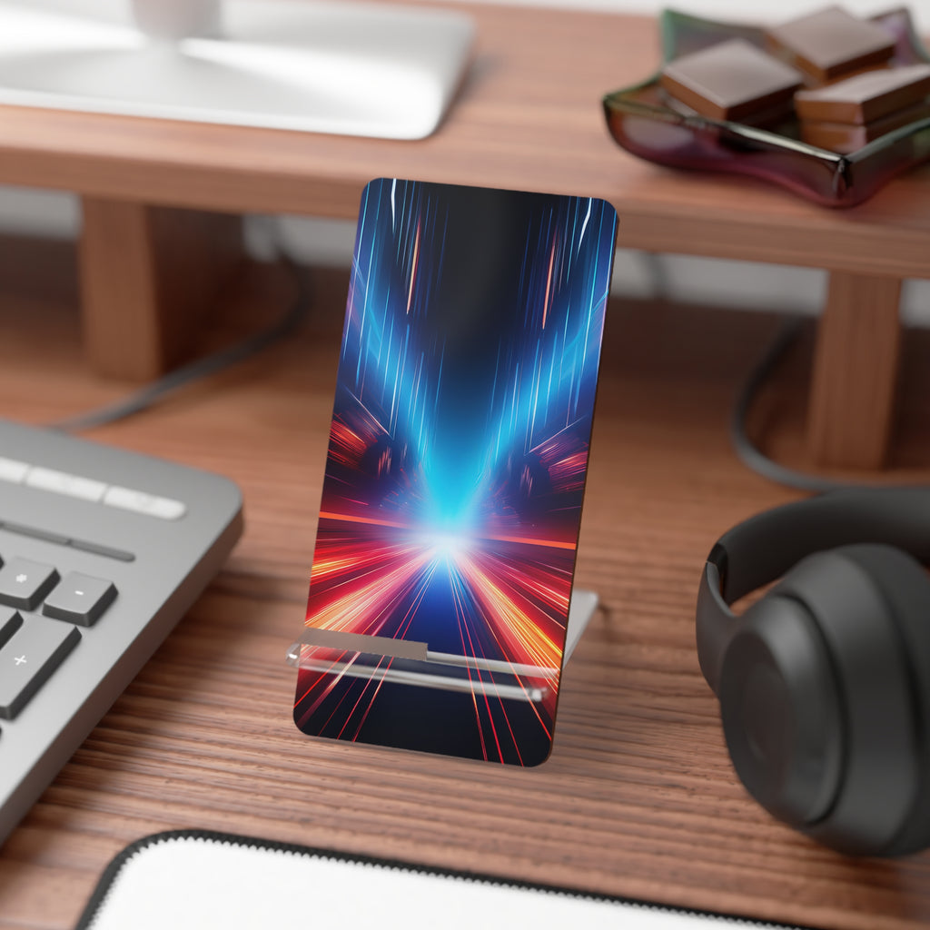 Phone Stand — Neon Speed Burst Mobile Display Stand for Smartphones
